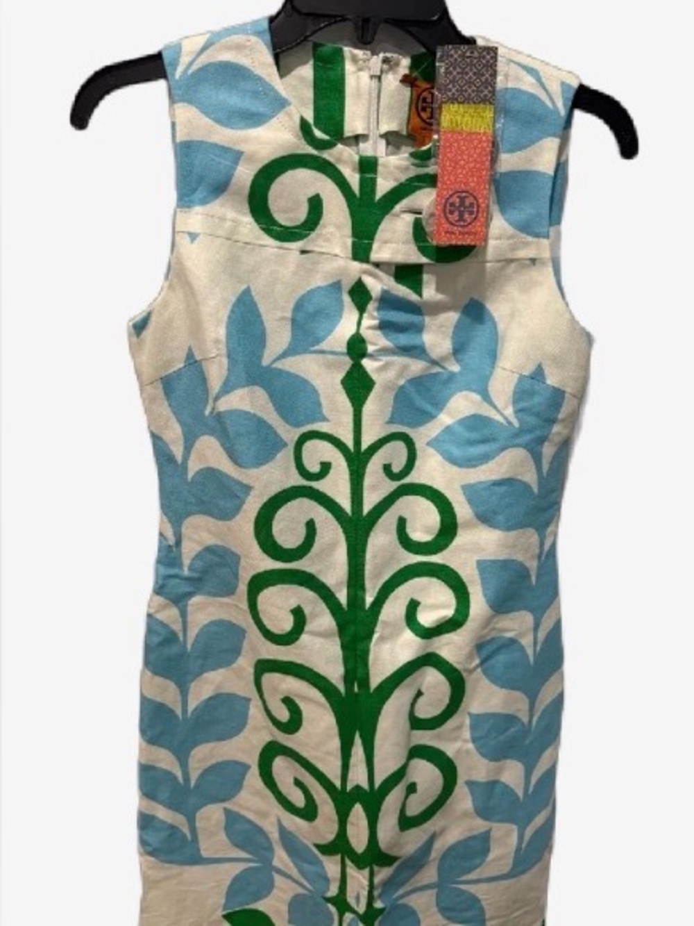 Vintage NWT Tory Burch Sleeveless Shift Carly Botanical Print Dress SZ 2